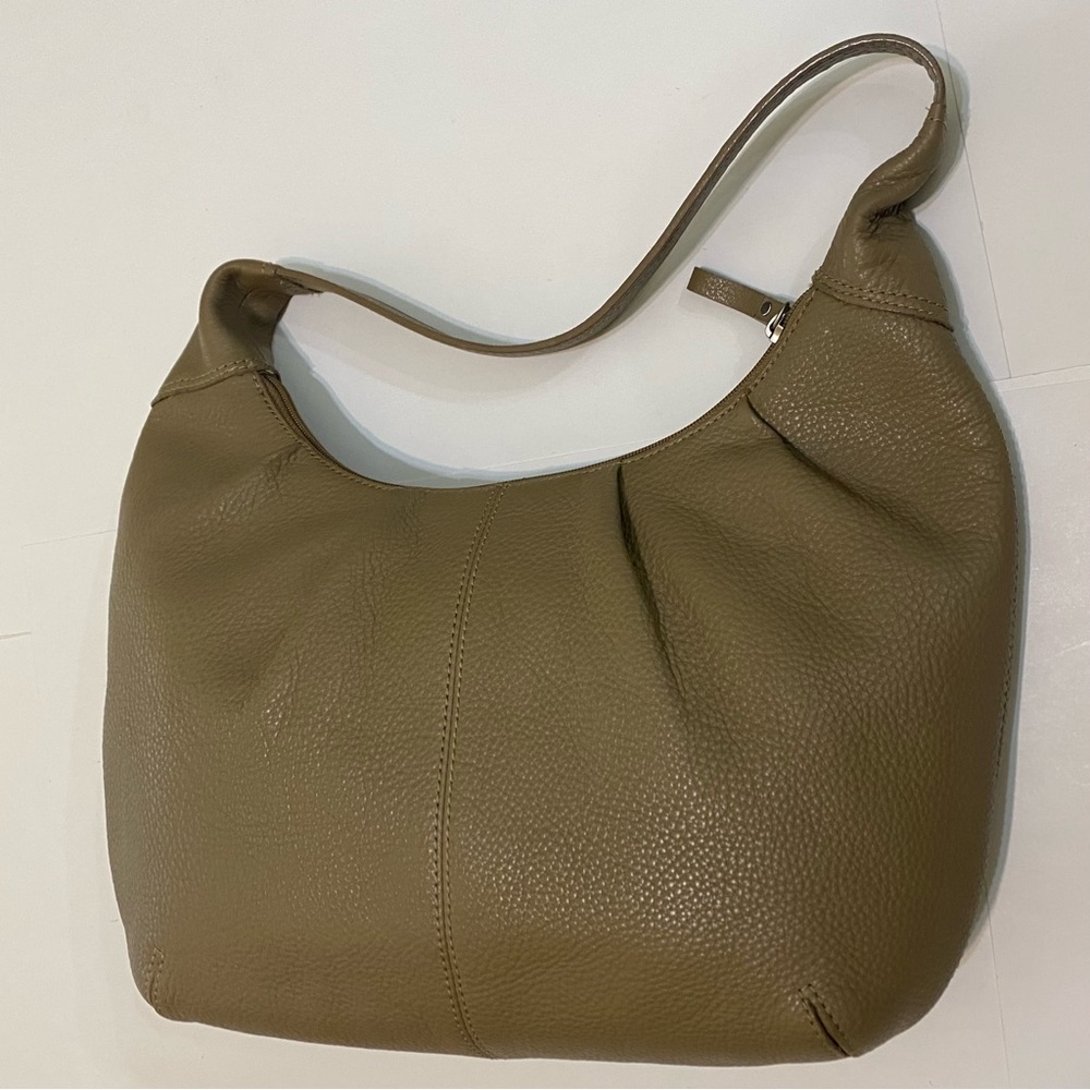 Preston & York genuine leather tan handbag